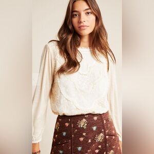 Tiny for Anthropologie Finja Embroidered Top